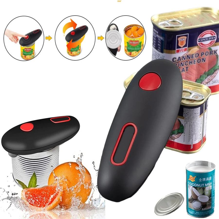 Electric Jar Opener Automatic Tool – One Touch Hands Free Can & Bottle Opener