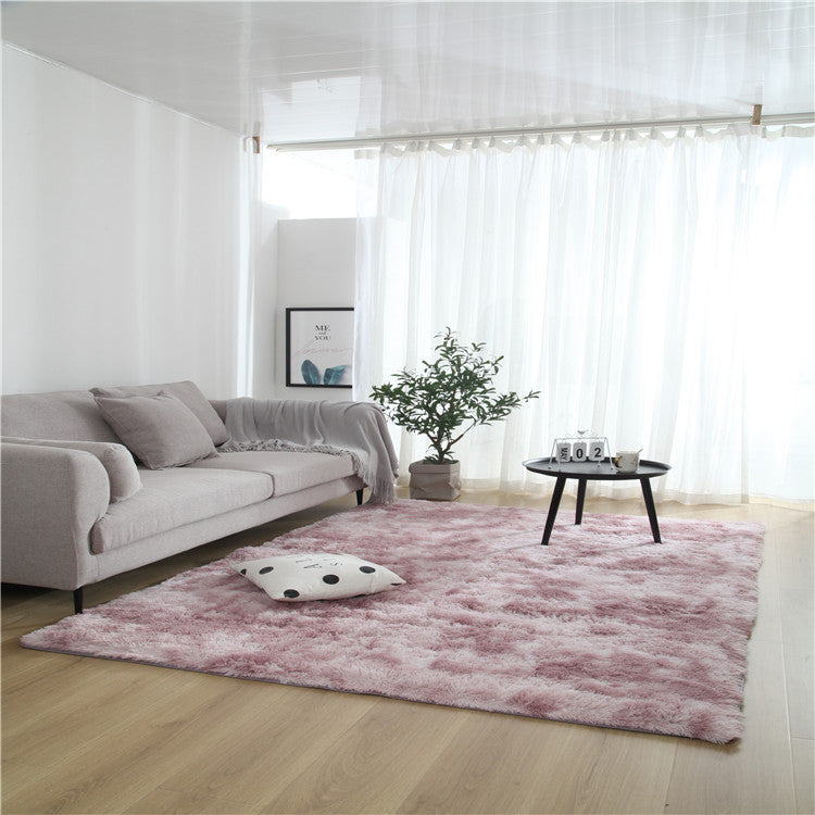 Aesthetic Tie-Dye Rug Carpet – Gradient Soft Floor Mat for Bedroom & Living Room Decor