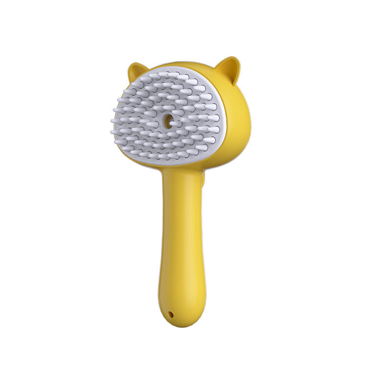 Smart Pet Grooming Brush with Mist – Self Cleaning Dog & Cat Detangling & Deshedding Comb