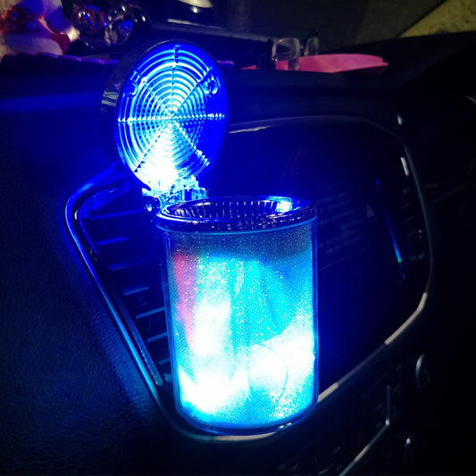 RGB LED Car Ashtray – Portable Smokeless Ash Tray
