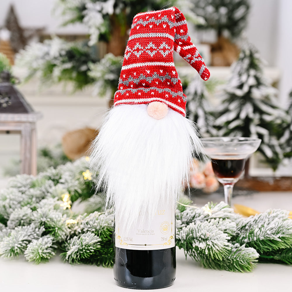 Christmas Wine Bottle Covers for Holiday Cheer