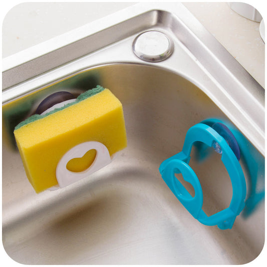 Sponge Holder Hook Rack – Kitchen Sink Storage Organizer for Daily Cleaning
