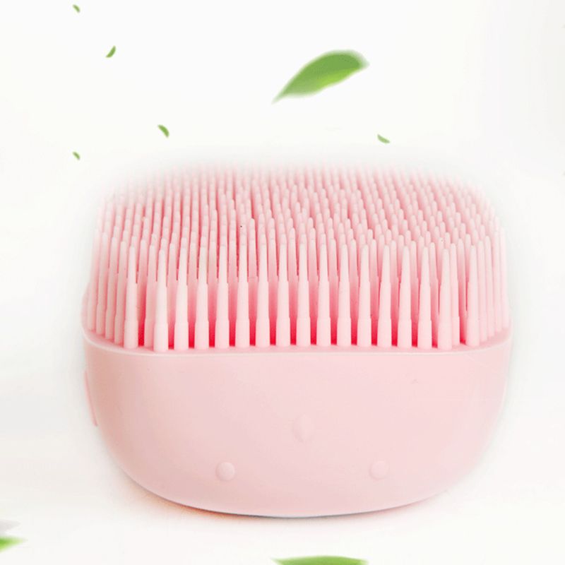 Soft Silicone Dog Cat Brush – Pet Bath Shampoo Dispenser Grooming Cleaning Tool
