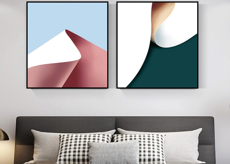 Minimalist Abstract Bedroom Decor - for cozy spaces & aesthetic decoration