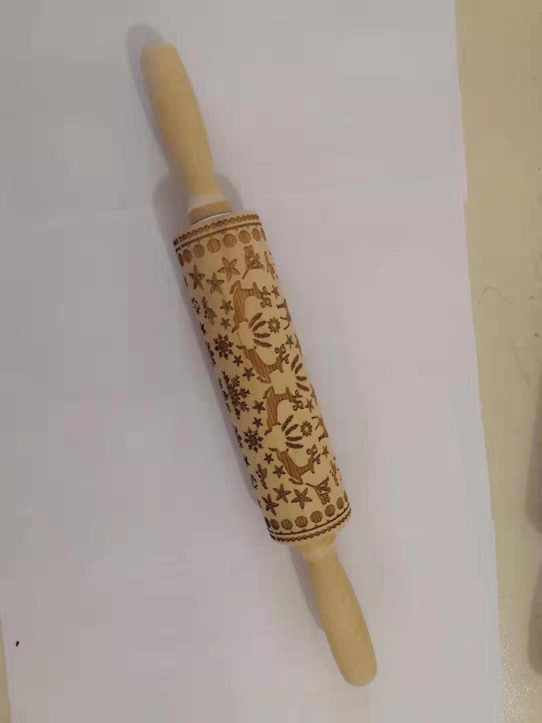 Make Festive Cookies with Christmas Embossed Rolling Pin