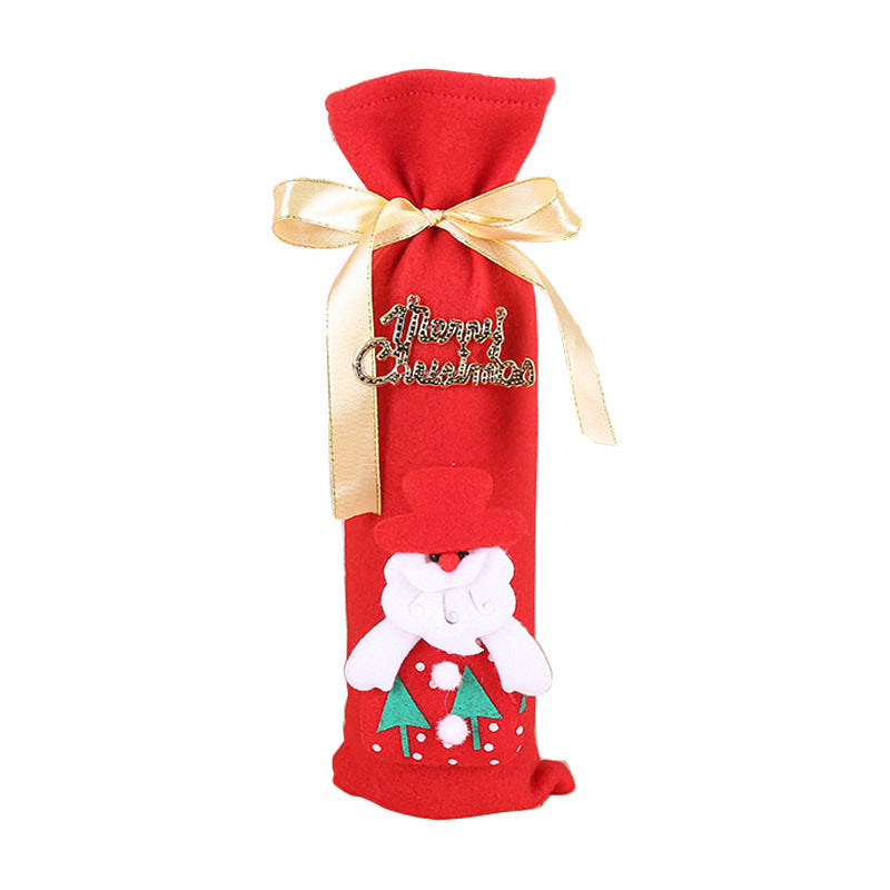 Christmas Wine Bottle Covers for Holiday Cheer