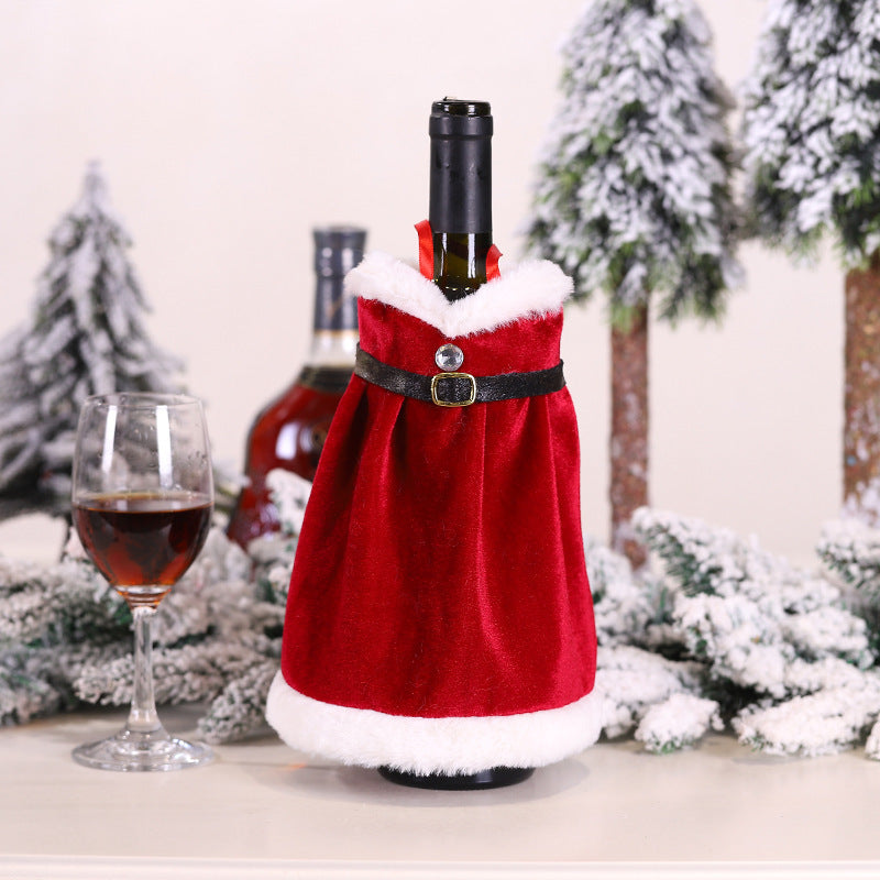 Christmas Wine Bottle Covers for Holiday Cheer