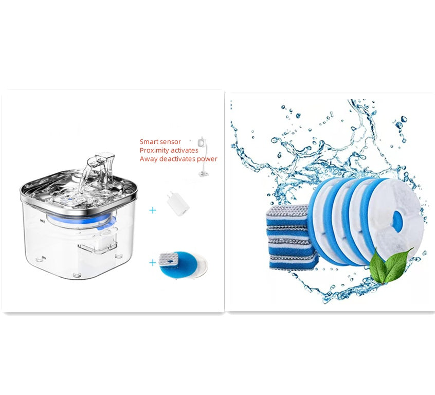 Automatic Stainless Steel Cat & Dog Water Fountain
