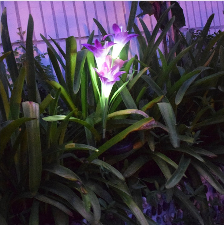 Solar Patio & Garden Lights – Colorful LED Lily Fairy Lights