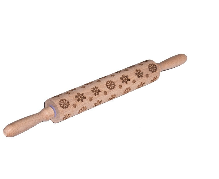 Make Festive Cookies with Christmas Embossed Rolling Pin