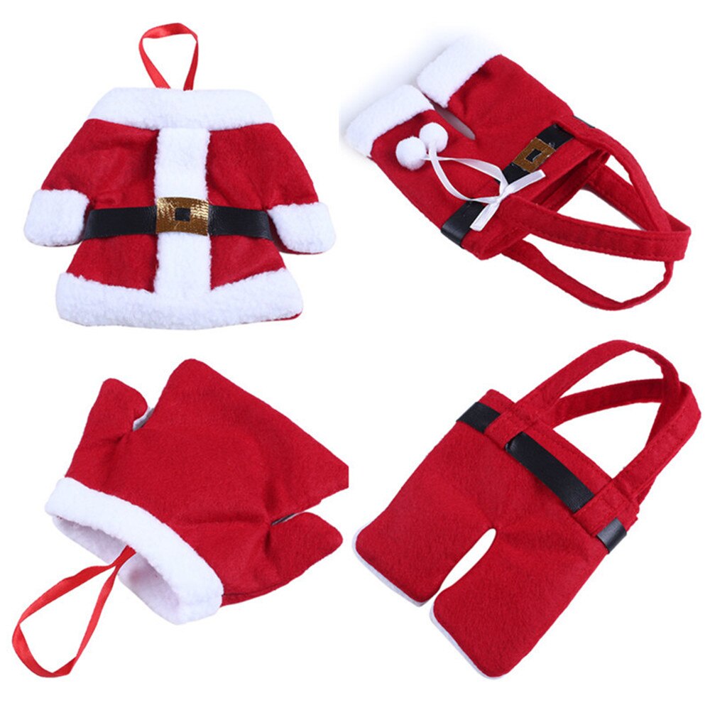 Holiday Christmas Tableware Set – Knife and Fork Bags Festive Dining Room Decoration