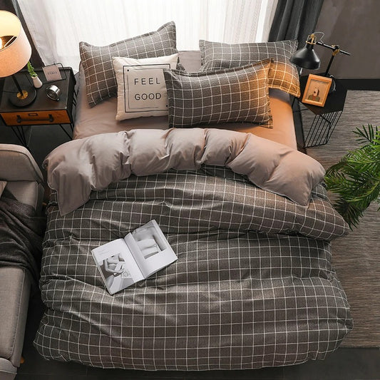 Soft Cotton Aloe Quilt Cover – Breathable Bedding Set for Home Bedroom