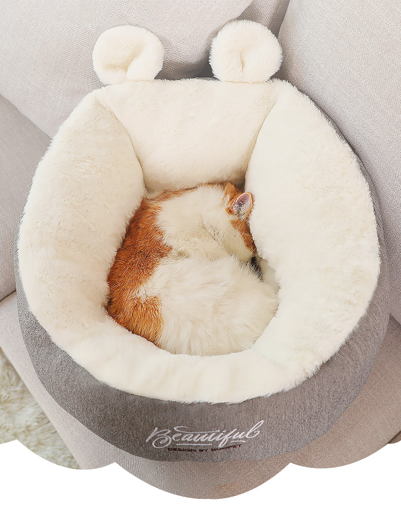 Warm Plush Dog Bed Sleeping Bag – Cozy Anti-Stress Pet Cushion