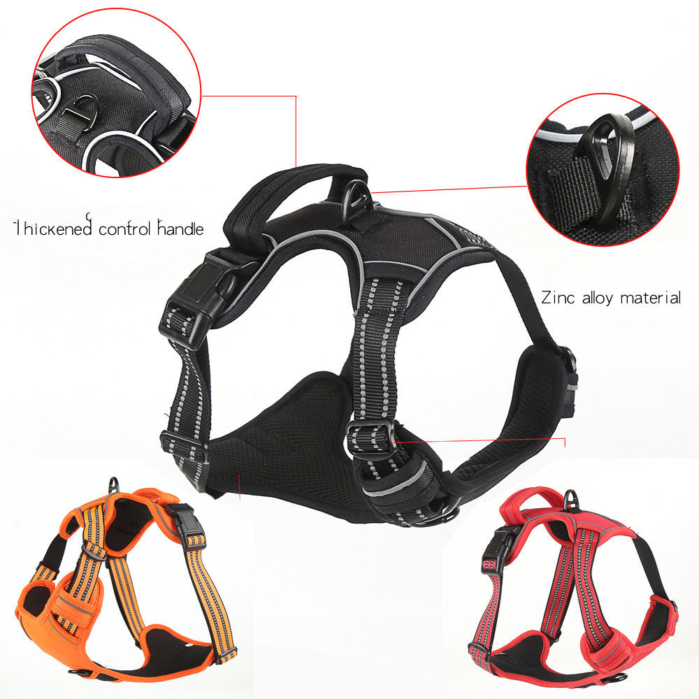 No Pull Dog Harness – Breathable Reflective Vest for Safe Walking & Training