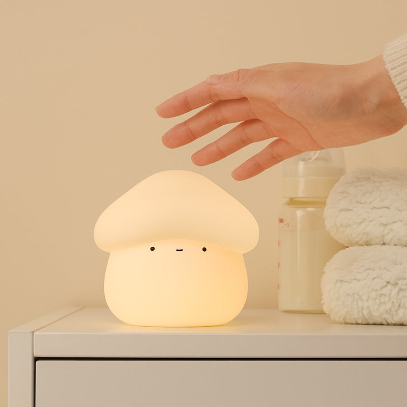 Silicone Mushroom Night Light – Adorable Bedside Lamp for Kids & Adults