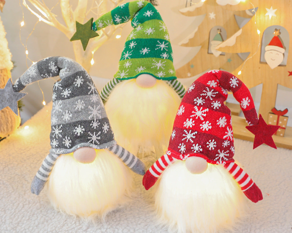 Nordic Christmas Gnome Faceless Plush Doll – Trendy Festive Home Decoration