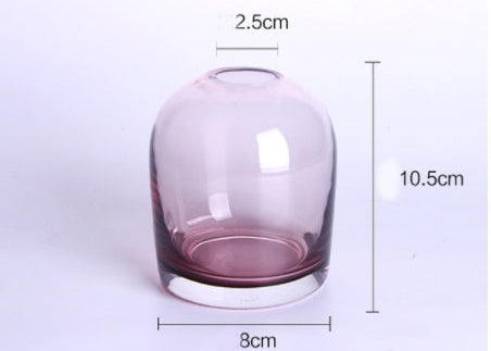 Decorative Glass Vase for Flowers – Modern Living Room & Dining Table Accent