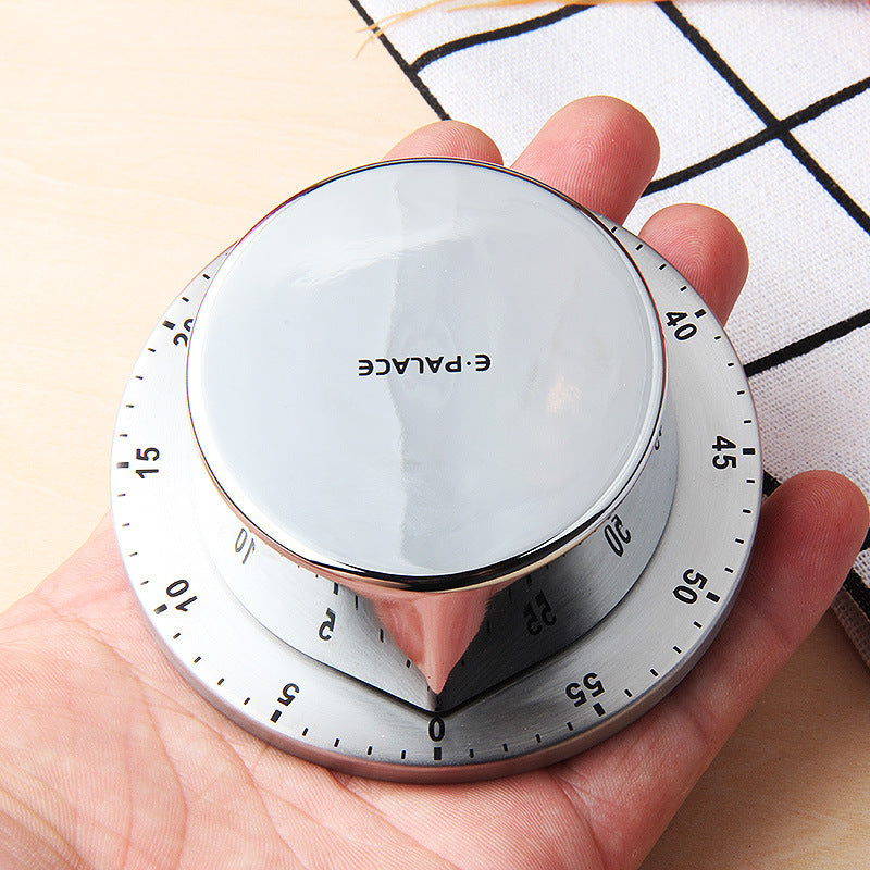 Mechanical Kitchen Timer Stainless Steel Alarm Clock – Chef Cooking Time Management Gadget