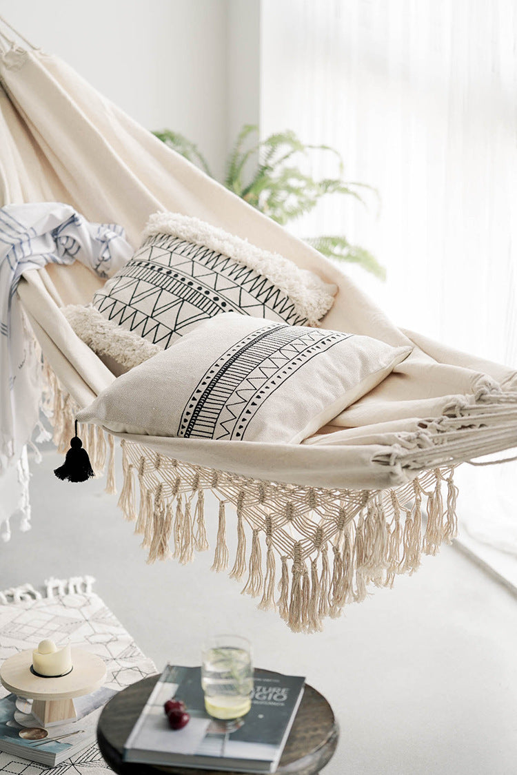 Macramé Hammock Chair – Spacious Boho Comfort for Two