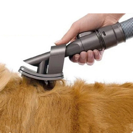 Dog & Cat Vacuum Grooming Tool – Pet Hair Removal Brush Attachment