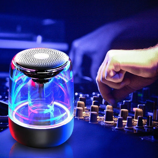 Portable Bluetooth Speaker Bass Boost – LED Light Wireless Music Speaker with FM Radio