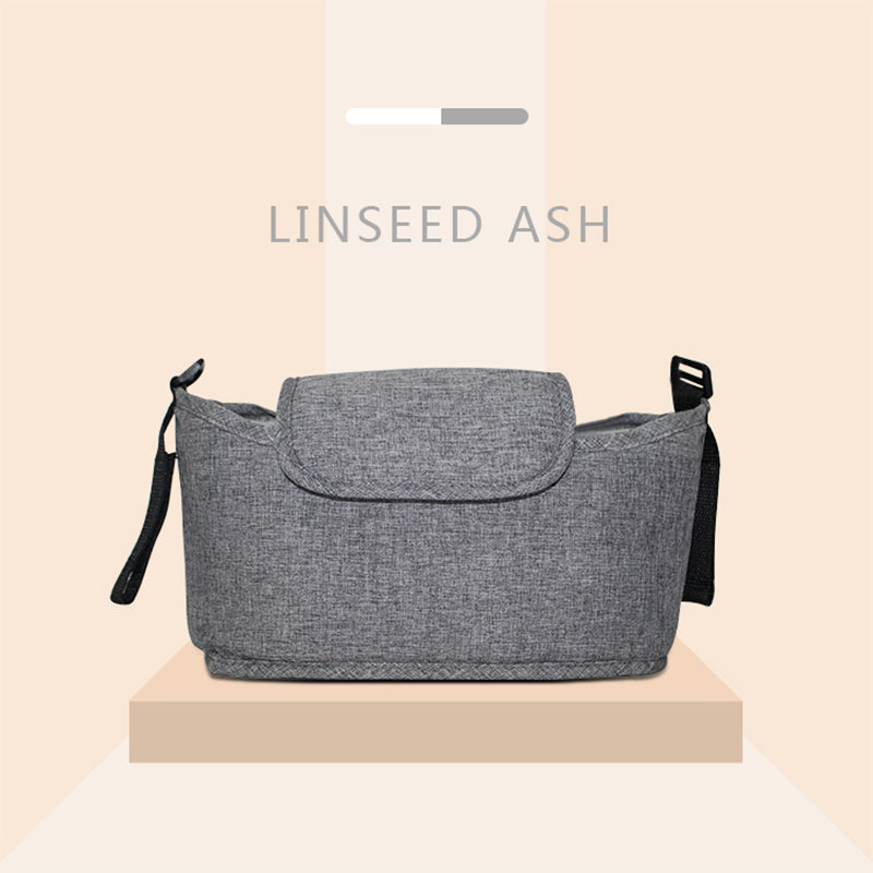 Baby Stroller Organizer Bag – Pram Storage Bag with Cup Holder for Travel & Daily Use