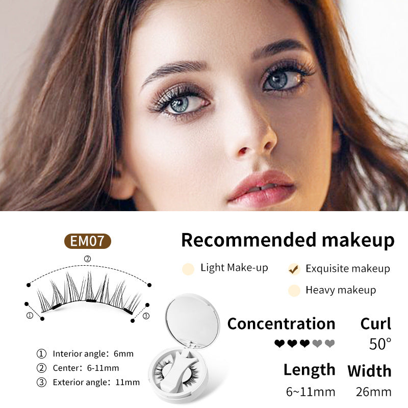 Magnetic Lash Kit with Storage Box – Glue-Free False Eyelashes Makeup Tool Set