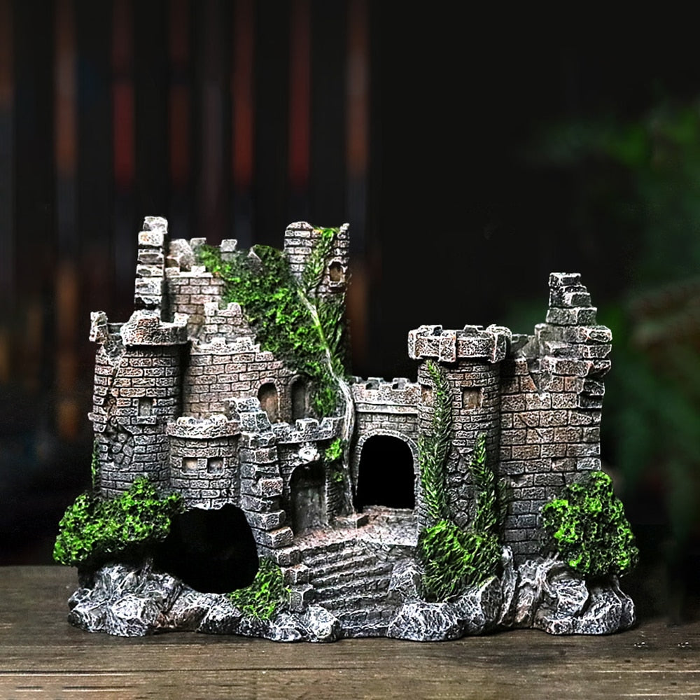 Aquarium Castle Decoration – Resin Fish Tank Ornament