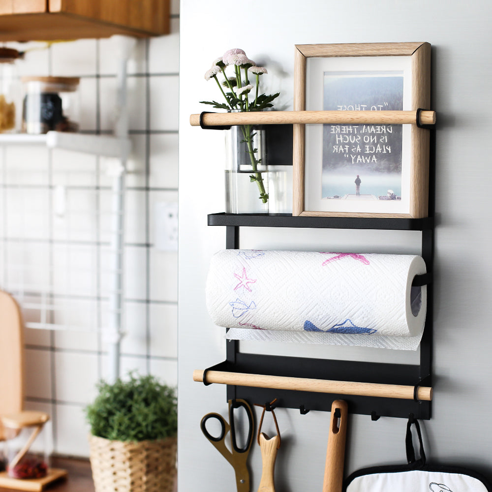 Fridge Magnetic Storage Organizer – Space Saving Rack for Kitchen & Home Use