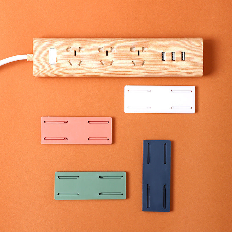 Easy Install Wall Socket Storage Rack – No Drill Cable Holder Organizer for Home Efficiency