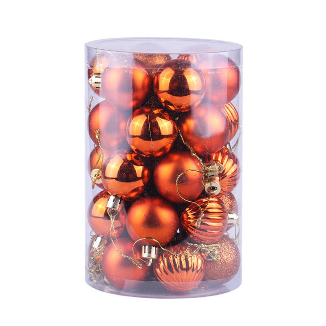34pcs Christmas Ball Ornaments Set 4cm – Shatterproof Xmas Tree Decorations