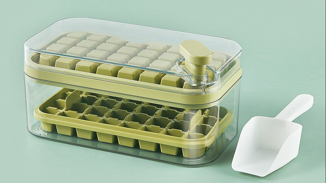Ice Tray & Mold – Quick Release One-Button Ice Cube Maker
