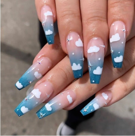 Fashion Press On Nails – Soft Fake Nails Salon Finish Nail Set