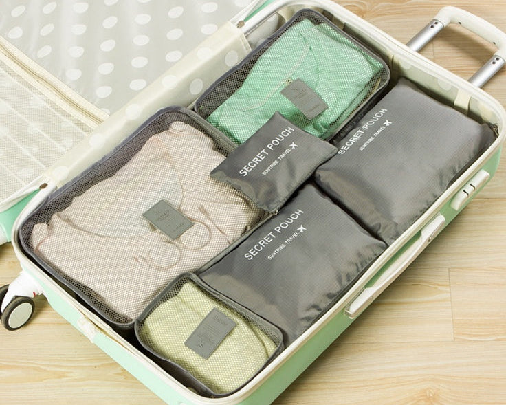 Travel Packing Cubes Set – Waterproof Nylon Organizer Bag for Trips