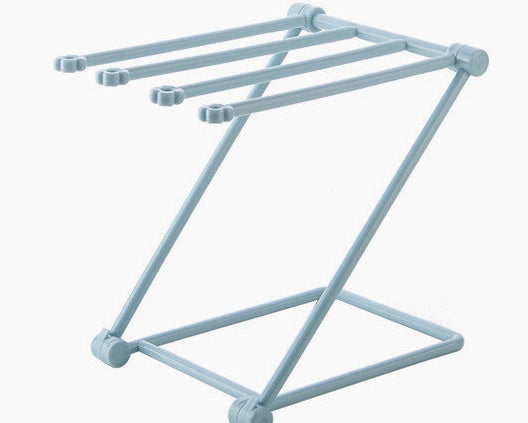 Foldable Dishcloth Shelf Rack – Kitchen Gadget for Dish Towels & Storage
