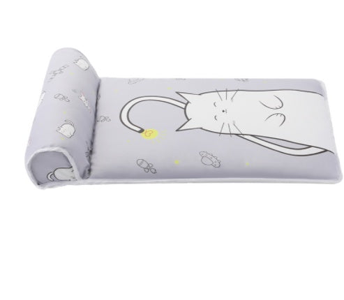 Summer Dog Cooling Bed Mat – Breathable Ice Silk Pet Sofa Cushion with Pillow