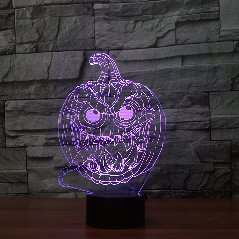 Halloween 3D Pumpkin LED Lights – Colorful String Lights for Party, Room & Garden Decor
