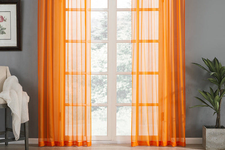 Cotton Linen Sheer Curtains – Modern Window Decor for Home