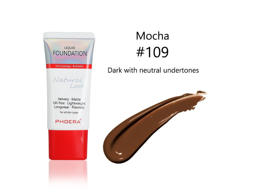 Silky Matte Foundation – Lightweight Full Coverage for Smooth, Poreless Skin