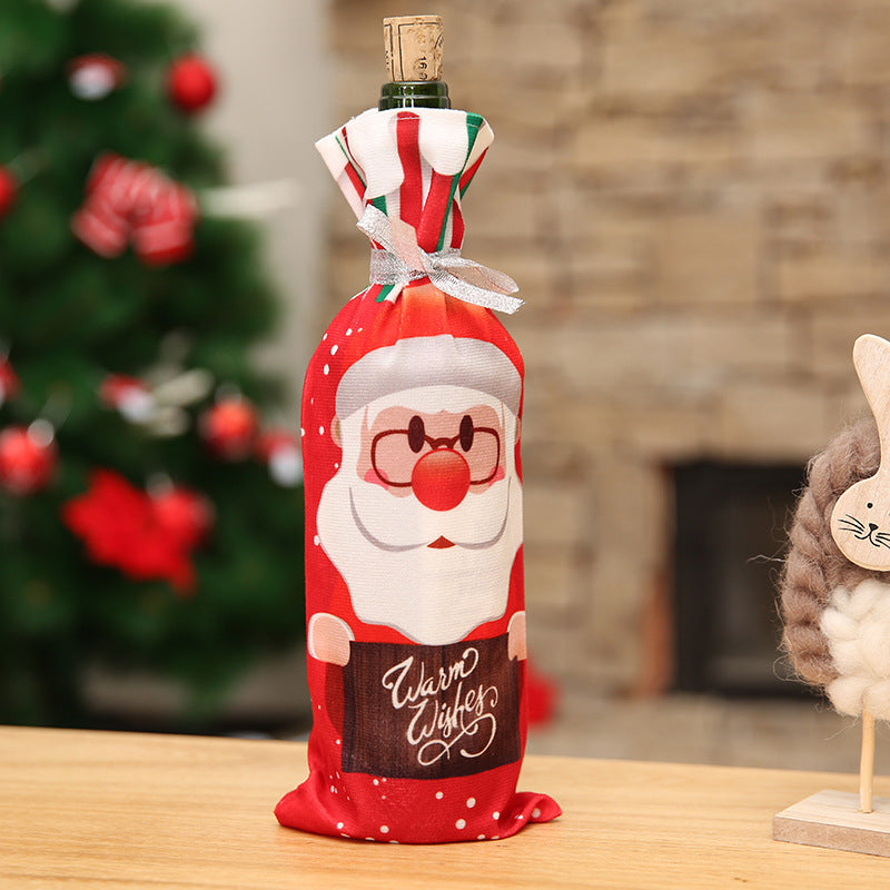 Christmas Wine Bottle Covers for Holiday Cheer