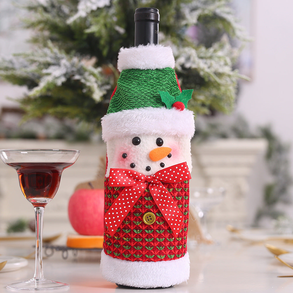 Christmas Wine Bottle Covers for Holiday Cheer