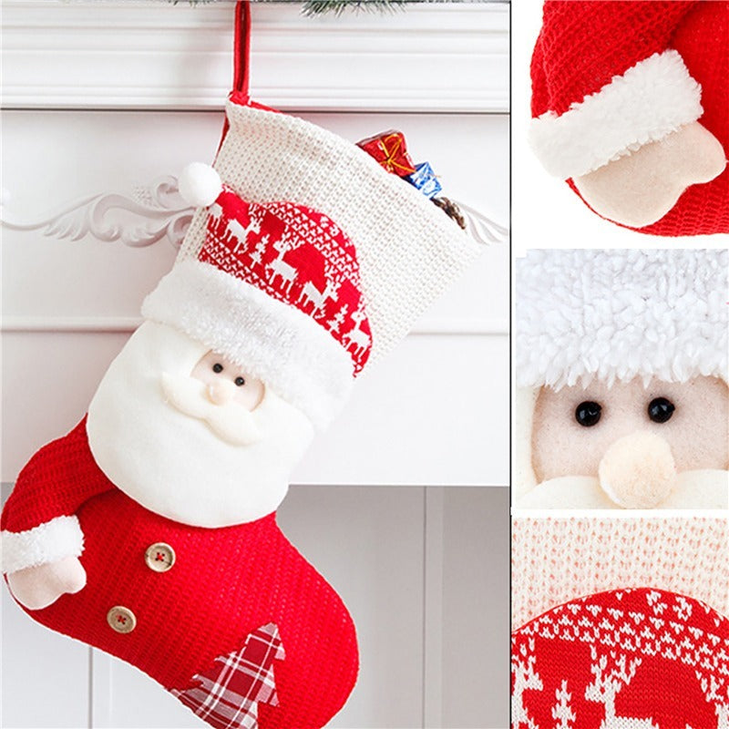 Stuffed With Cheer: Santa Knit Stocking