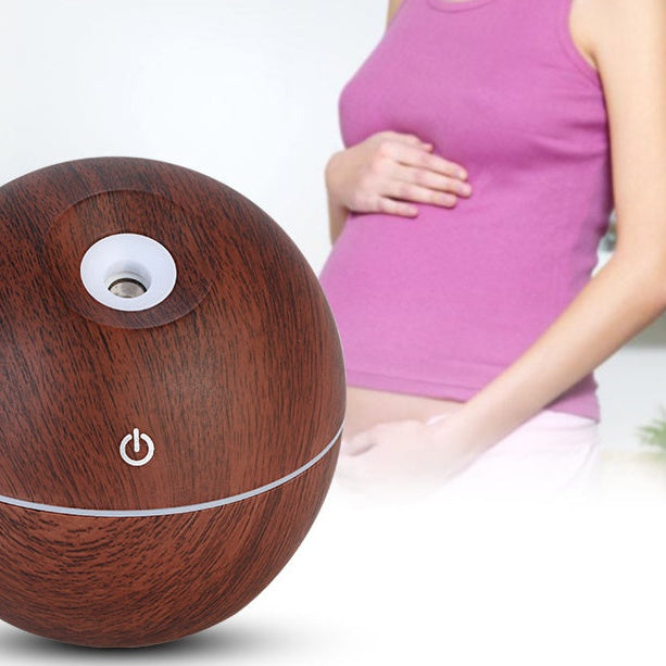 Essential Oil Diffuser Humidifier USB – Ultrasonic Air Purifier with 7-Color LED Night Light