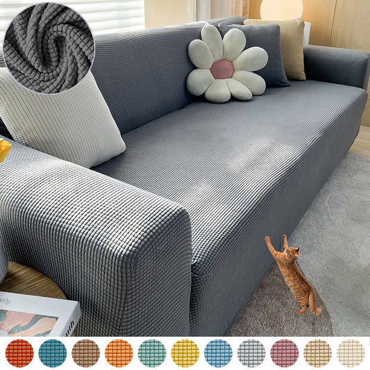 Easy-Fit Sofa Protector – Waterproof Polar Fleece Couch Slipcover for 1-4 Seats