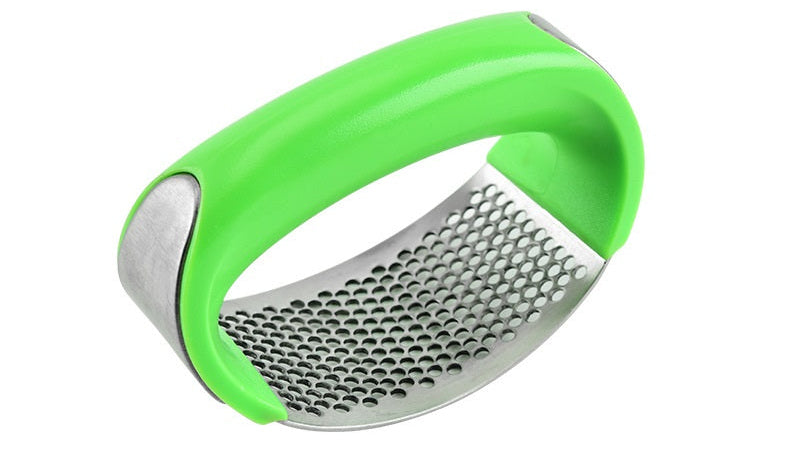 Professional Garlic Press – Stainless Steel Garlic Crusher Kitchen Tool