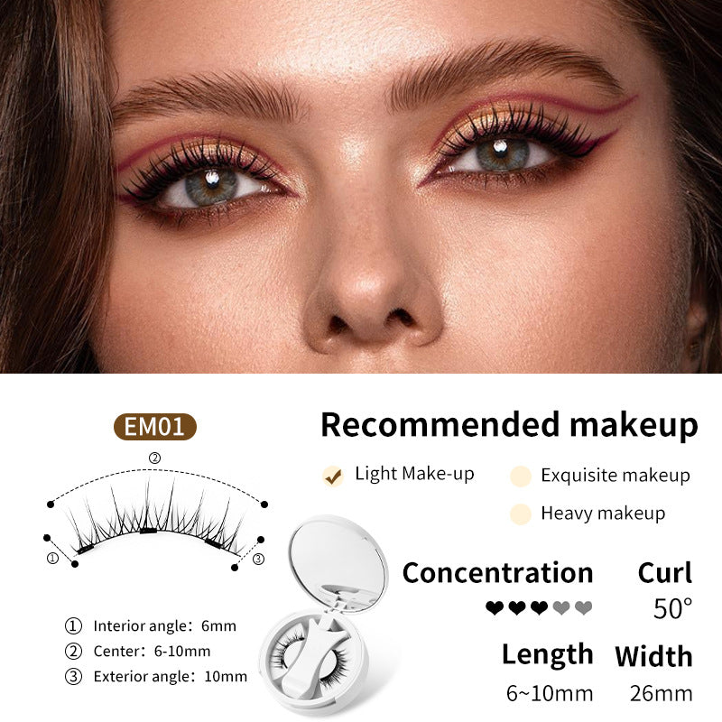 Magnetic Lash Kit with Storage Box – Glue-Free False Eyelashes Makeup Tool Set