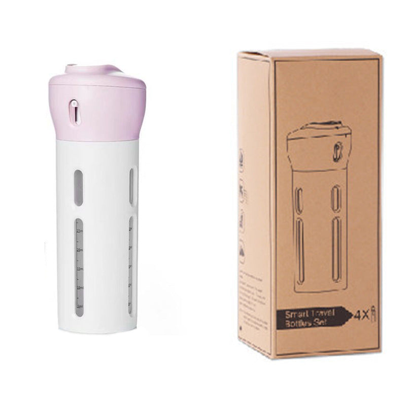 4-in-1 Travel Bottles Organizer – Leakproof Portable Toiletry Containers for Travel Essentials