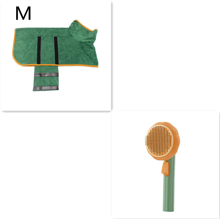 Pet Grooming Comb – Steel Wire Hair Removal Brush for Cats & Dogs