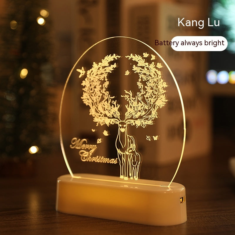 Christmas Atmosphere Night Light – LED Decorative Holiday Home Glow Lamp