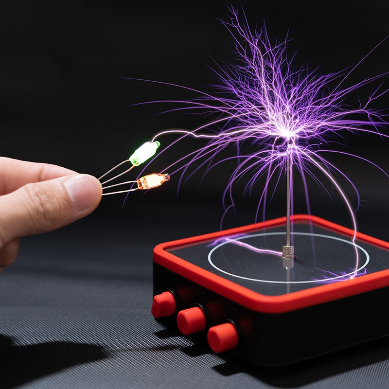 RGB Music Tesla Coil Lightning Lamp Bluetooth Control – Futuristic Plasma Arc Ambient Lighting Decor
